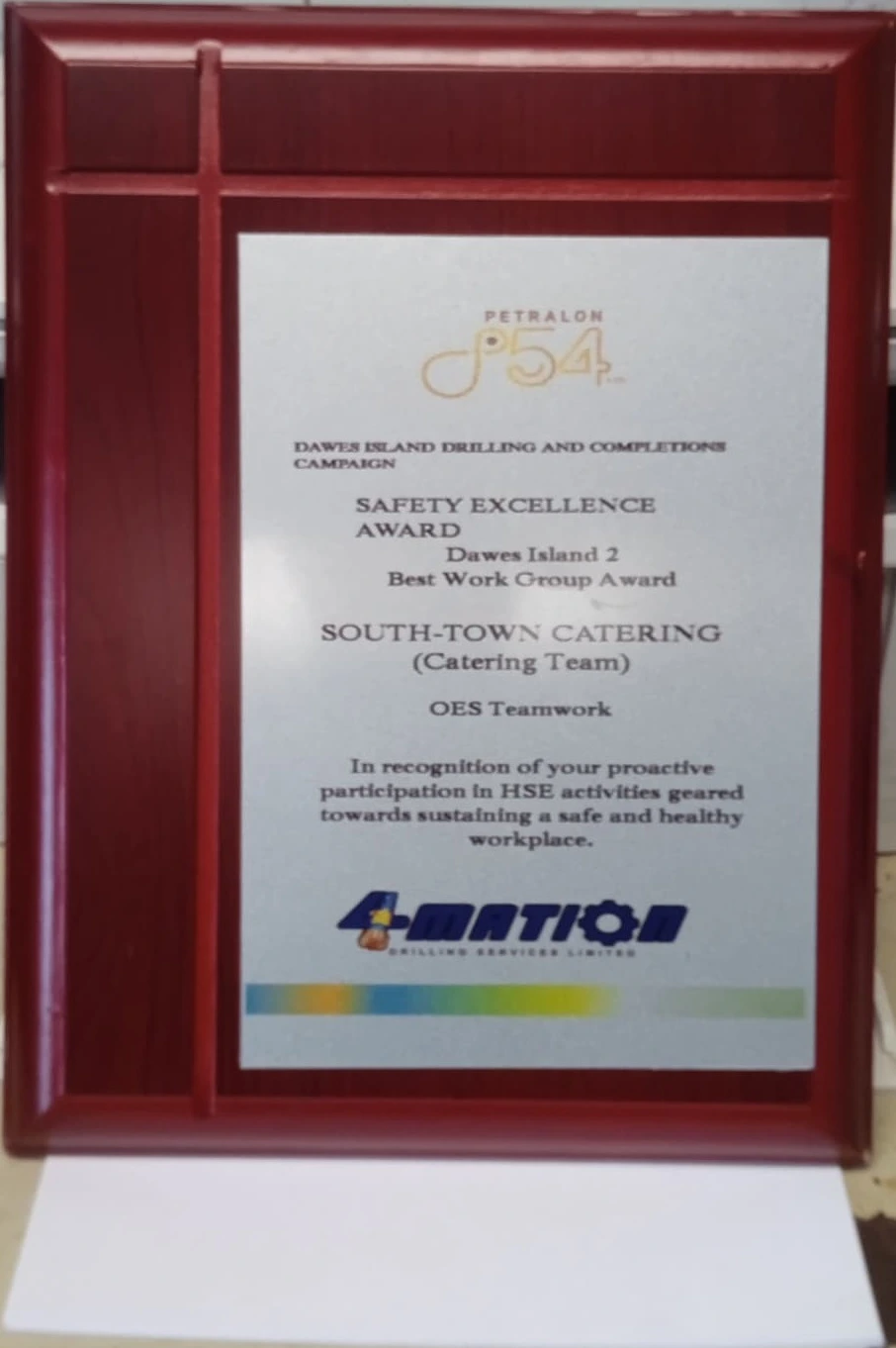 Food Safety Excellence Award